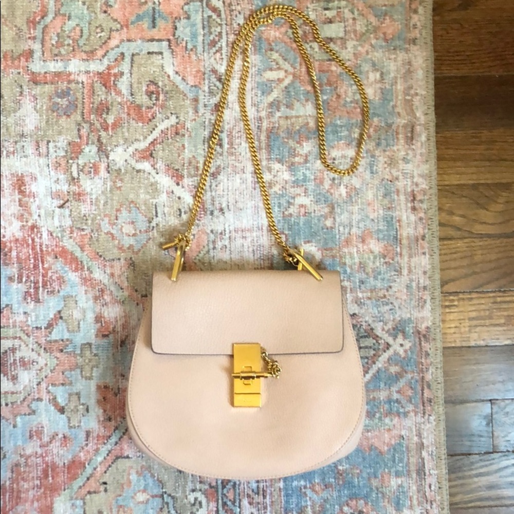 Chloe Pink and Gold Women's Bag - Picture 3 of 8